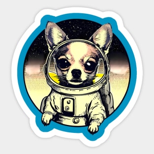 Chihuahuas In Space Sticker